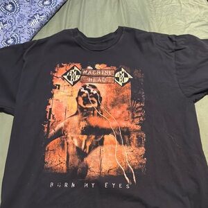 Machine Head Burn My Eyes track listing Black Graphic T-Shirt XXL Officail merch